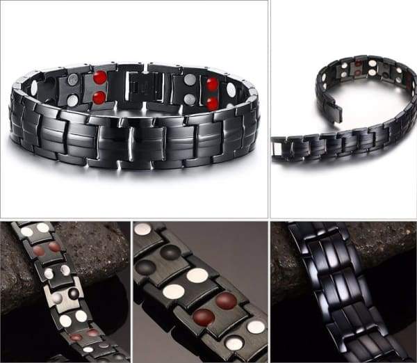 Energy - Bracelet Noir Pour Homme